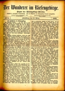 Der Wanderer im Riesengebirge, 1882, nr 8