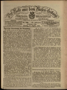 Der Bote aus dem Riesen-Gebirge : Zeitung f&uuml;r alle St&auml;nde, R. 107, 1919, nr 219