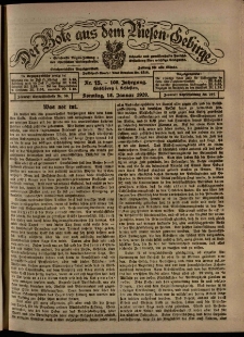 Der Bote aus dem Riesen-Gebirge : Zeitung für alle Stände, R. 108, 1920, nr 15
