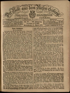 Der Bote aus dem Riesen-Gebirge : Zeitung für alle Stände, R. 108, 1920, nr 87