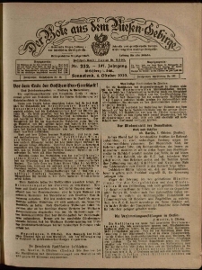 Der Bote aus dem Riesen-Gebirge : Zeitung für alle Stände, R. 107, 1919, nr 232