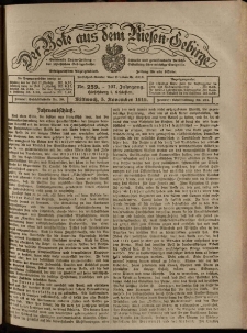 Der Bote aus dem Riesen-Gebirge : Zeitung f&uuml;r alle St&auml;nde, R. 107, 1919, nr 259