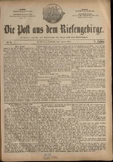 Die Post aus dem Riesengebirge, 1886, nr 5