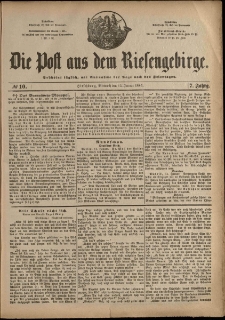 Die Post aus dem Riesengebirge, 1886, nr 10