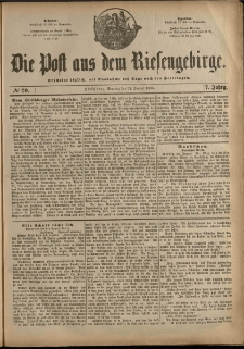Die Post aus dem Riesengebirge, 1886, nr 20