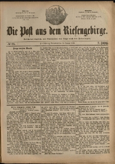 Die Post aus dem Riesengebirge, 1886, nr 25