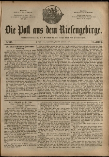 Die Post aus dem Riesengebirge, 1886, nr 35
