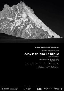 Alpy z daleka i z bliska - plakat [Dokument życia społecznego]