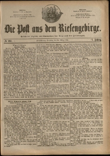 Die Post aus dem Riesengebirge, 1886, nr 69
