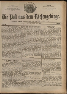 Die Post aus dem Riesengebirge, 1886, nr 71