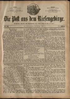 Die Post aus dem Riesengebirge, 1886, nr 90