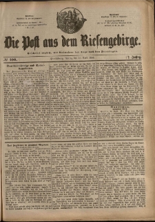 Die Post aus dem Riesengebirge, 1886, nr 100