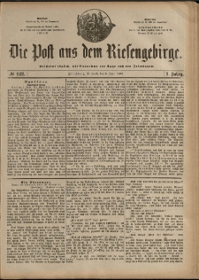 Die Post aus dem Riesengebirge, 1886, nr 132