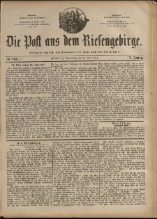 Die Post aus dem Riesengebirge, 1886, nr 133