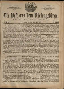 Die Post aus dem Riesengebirge, 1886, nr 146