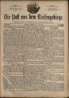Die Post aus dem Riesengebirge, 1886, nr 155