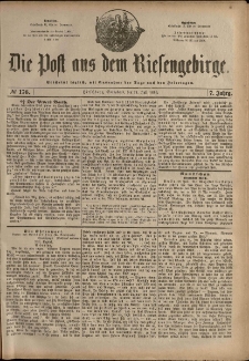 Die Post aus dem Riesengebirge, 1886, nr 176