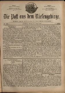 Die Post aus dem Riesengebirge, 1886, nr 183
