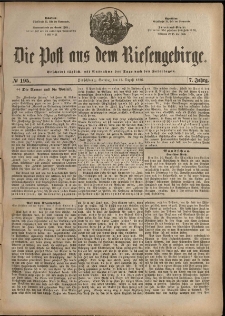 Die Post aus dem Riesengebirge, 1886, nr 195