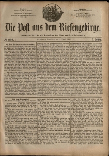 Die Post aus dem Riesengebirge, 1886, nr 200