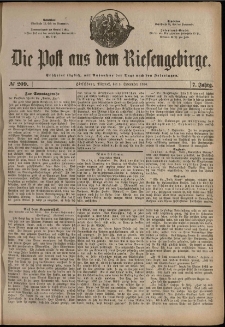 Die Post aus dem Riesengebirge, 1886, nr 209