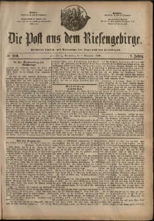 Die Post aus dem Riesengebirge, 1886, nr 210