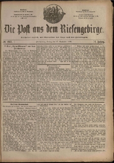 Die Post aus dem Riesengebirge, 1886, nr 217