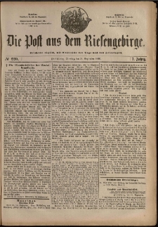 Die Post aus dem Riesengebirge, 1886, nr 220