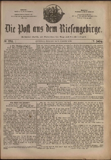 Die Post aus dem Riesengebirge, 1886, nr 224