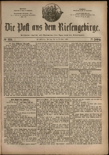 Die Post aus dem Riesengebirge, 1886, nr 235