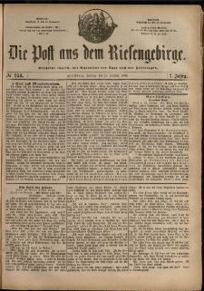 Die Post aus dem Riesengebirge, 1886, nr 253