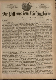 Die Post aus dem Riesengebirge, 1886, nr 260