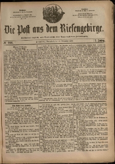 Die Post aus dem Riesengebirge, 1886, nr 266