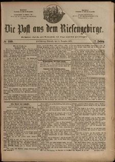 Die Post aus dem Riesengebirge, 1886, nr 299