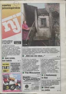 Nowiny Jeleniog&oacute;rskie : tygodnik społeczny, R. 38, 1996, nr 20 (1979)