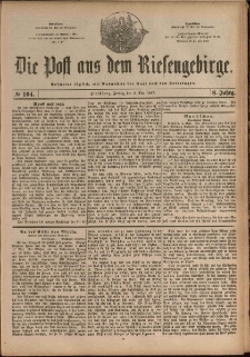 Die Post aus dem Riesengebirge, 1887, nr 104