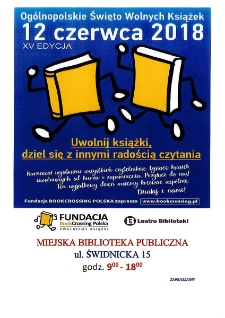 Ogólnopolskie święto wolnych książek - plakat [Dokument życia społecznego]