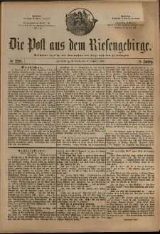 Die Post aus dem Riesengebirge, 1887, nr 238