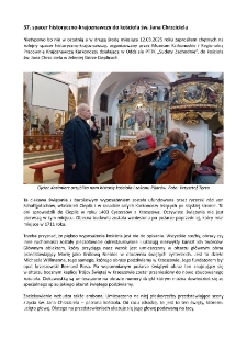 37. spacer historyczno-krajoznawczy krajoznawczy do kościoła św. Jana Chrzciciela [Dokument elektroniczny]