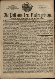 Die Post aus dem Riesengebirge, 1887, nr 277