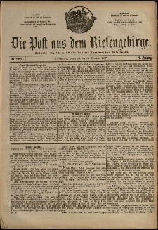 Die Post aus dem Riesengebirge, 1887, nr 289