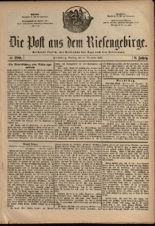 Die Post aus dem Riesengebirge, 1887, nr 290