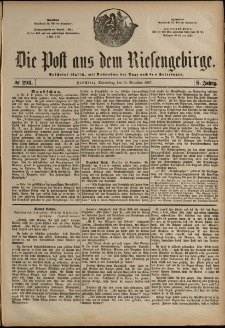 Die Post aus dem Riesengebirge, 1887, nr 293