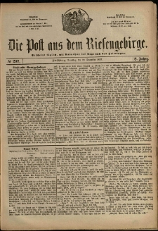 Die Post aus dem Riesengebirge, 1887, nr 297