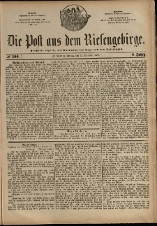 Die Post aus dem Riesengebirge, 1887, nr 300