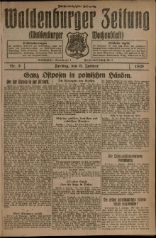 Waldenburger Zeitung, Jg. 65, 1919, nr 2
