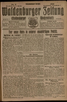 Waldenburger Zeitung, Jg. 65, 1919, nr 3