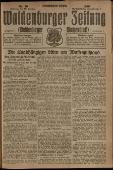 Waldenburger Zeitung, Jg. 65, 1919, nr 10