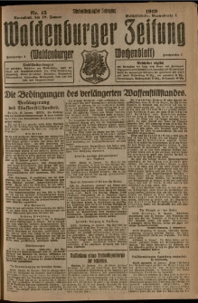 Waldenburger Zeitung, Jg. 65, 1919, nr 15