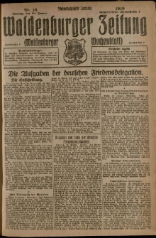 Waldenburger Zeitung, Jg. 65, 1919, nr 16